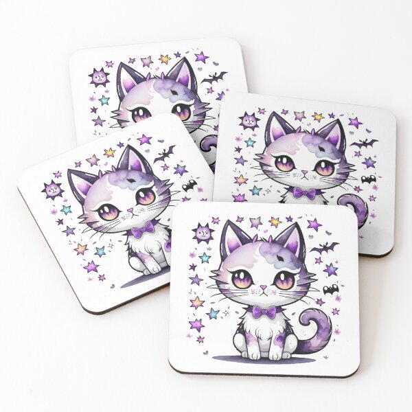 Item preview, Spooky Kawaii Chibi Cat designed and sold by Printsalotl.