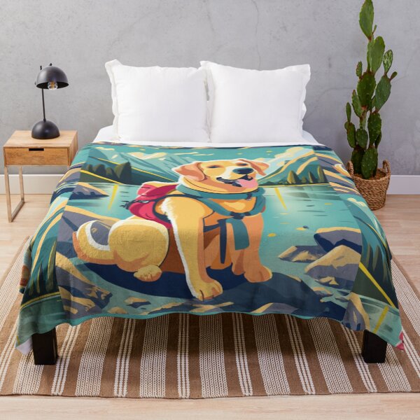 Item preview, Funny Labrador Retriever Dog Hiking Art designed and sold by Nature's Fancy.