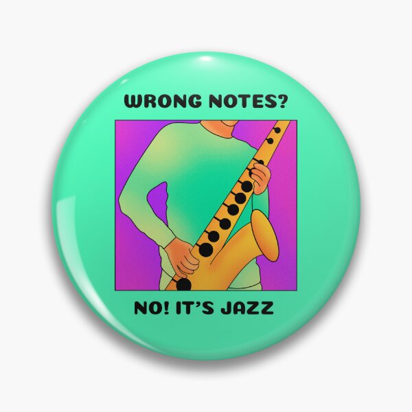 Item preview, Wrong Notes? No! It's Jazz (version 1) designed and sold by B-Sharp-.