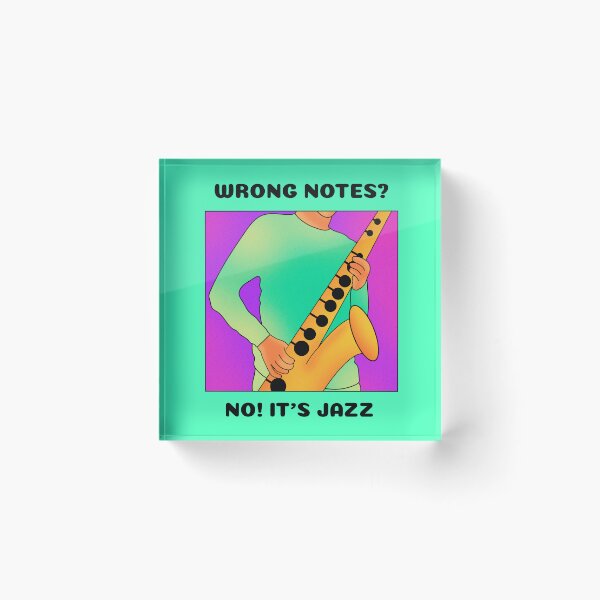 Item preview, Wrong Notes? No! It's Jazz (version 1) designed and sold by B-Sharp-.