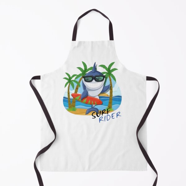 Item preview, Composition Cheerful shark surfing, SURF RIDER designed and sold by MoshisooPrint.