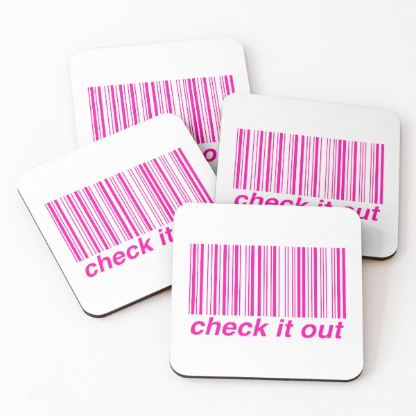 Item preview, Hot Pink Barcode “Check It Out” Lyric designed and sold by laribot.