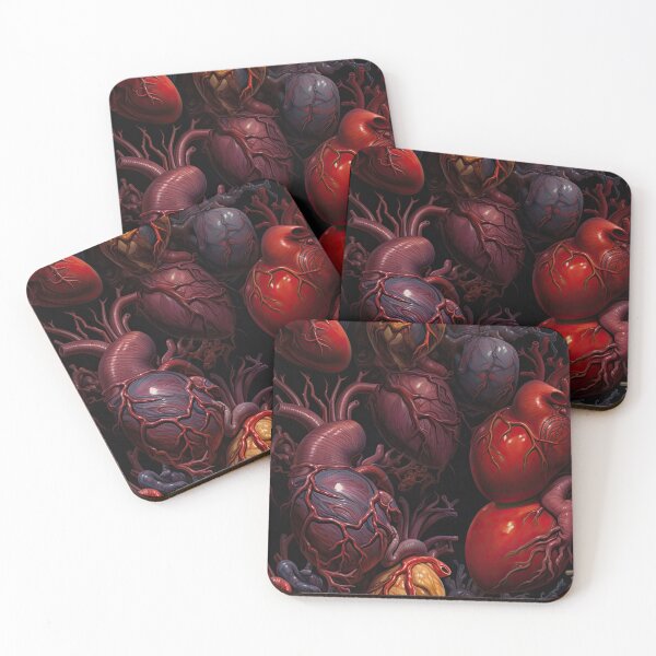 Item preview, Anatomical Hearts Pattern designed and sold by Shannon Hilson.