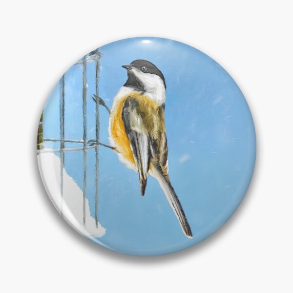 Item preview, Chickadee on Feeder designed and sold by alpendesigns.
