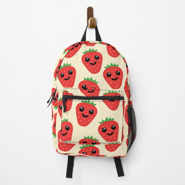 Item preview, Cute Smiling Strawberry Repeating Pattern designed and sold by PMCreative.