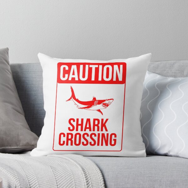 Item preview, Gracioso cartel que dice Precaución: cruce de tiburones designed and sold by AlfredSSikula.
