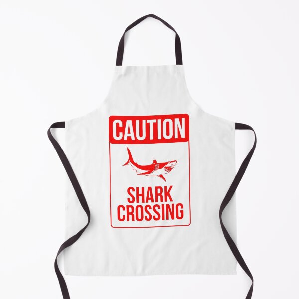Item preview, Funny sign saying Caution - shark crossing designed and sold by AlfredSSikula.