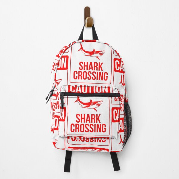 Item preview, Funny sign saying Caution - shark crossing designed and sold by AlfredSSikula.