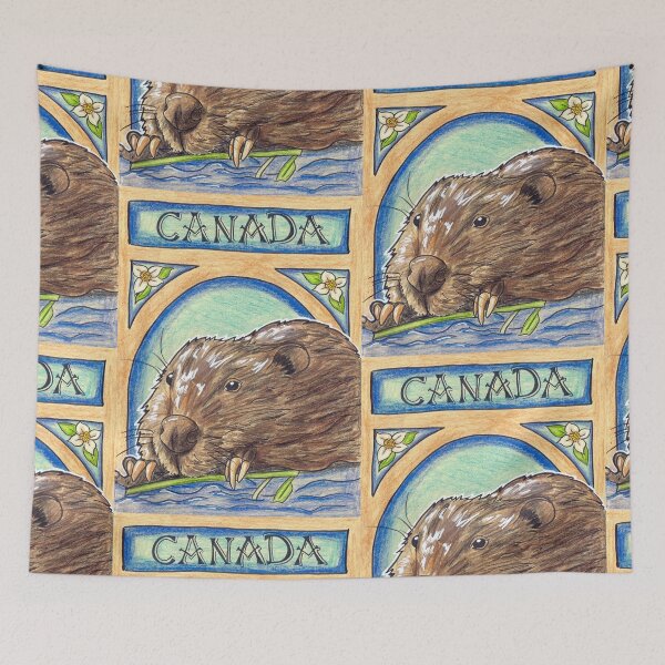 Item preview, Bieber in water with flowers in Canada designed and sold by Anmioma.