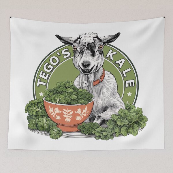 Item preview, Tego the GOAT's Kale designed and sold by ILikeToasters.