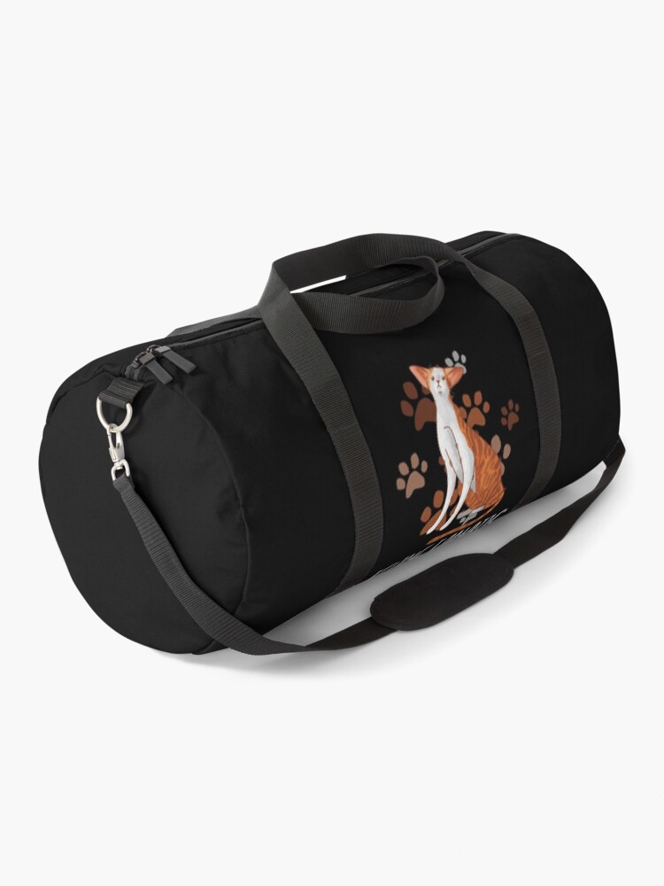 Thumbnail 1 of 3, Duffle Bag, Feline Fanatic - Oriental Cat Paws Design - Gifts for Cat Lovers designed and sold by FelineEmporium.