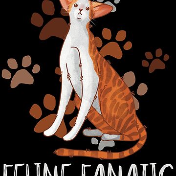 Artwork thumbnail, Feline Fanatic - Oriental Cat Paws Design - Gifts for Cat Lovers by FelineEmporium