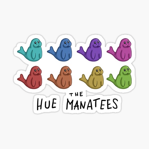 Item preview, Hue Manatees designed and sold by hollydickinson.
