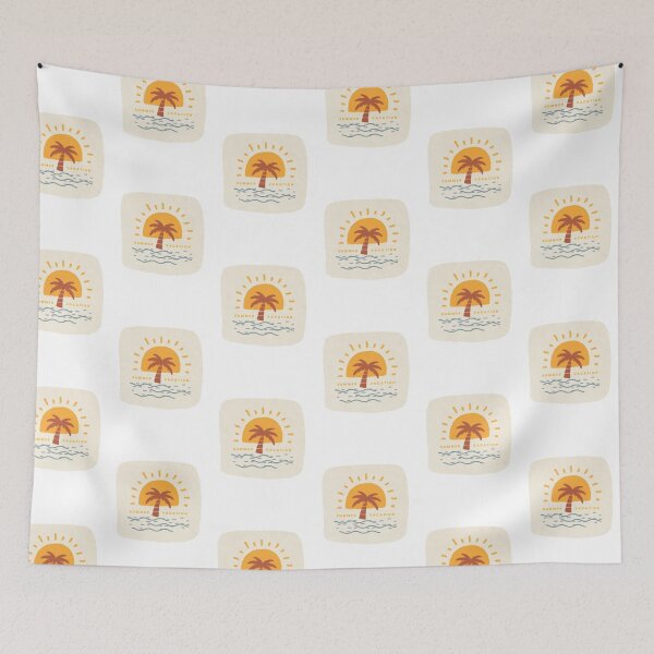 Item preview, Sunset composition, palm trees, SUMMER PARADISE designed and sold by MoshisooPrint.