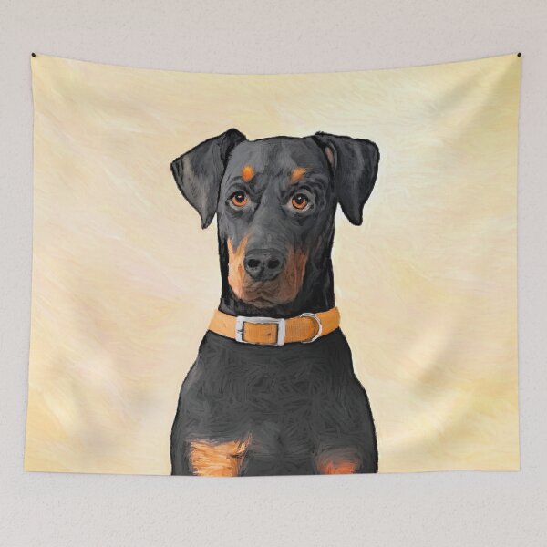 Item preview, Doberman Pinscher Painting - Original Dog Art designed and sold by alpendesigns.