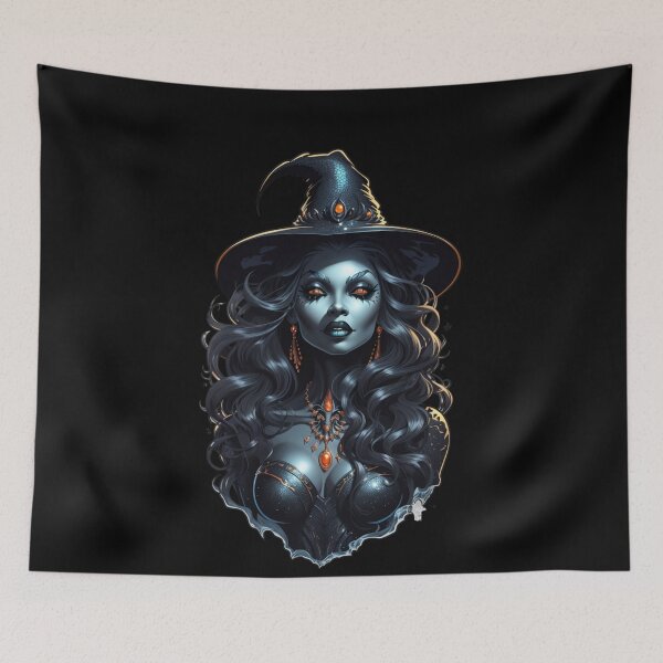 Item preview, Beautiful Halloween Witch From the Sea designed and sold by SirenasWorld.