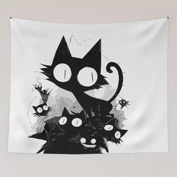 Item preview, Black cats (1) designed and sold by atzek.