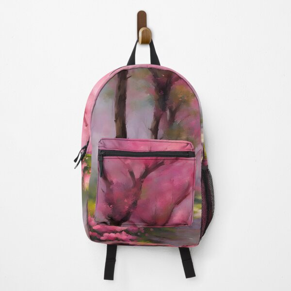 Item preview, Alley of flowering sakura in watercolor style designed and sold by Rostislav Bouda.