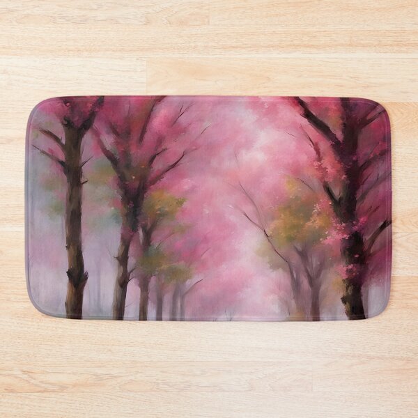 Item preview, Alley of flowering sakura in watercolor style designed and sold by Rostislav Bouda.