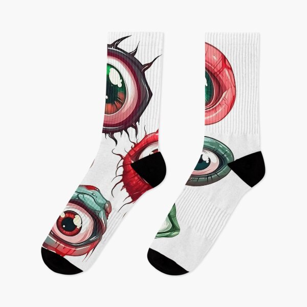 Item preview, A set of different eyes on a seal for Halloween. Magic eyes. Print for printing, blank for designers, textile, t-shirt, label, t-shirt designed and sold by Anastasiia Yurevych.