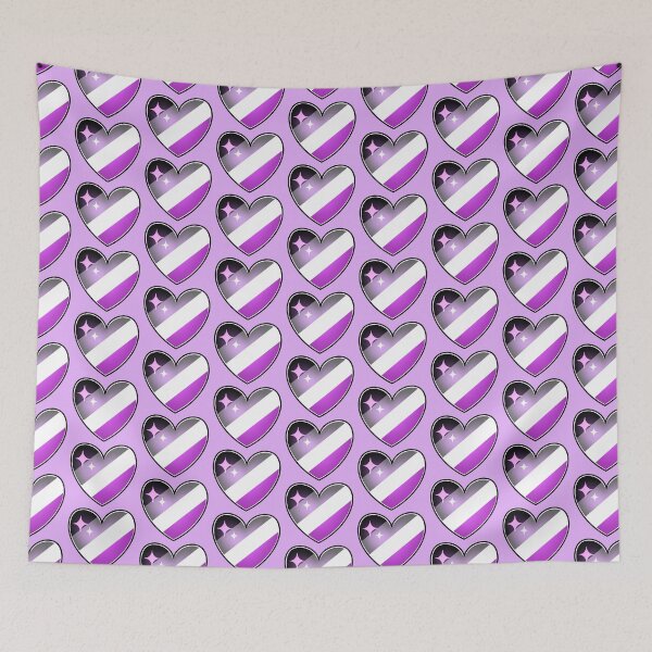 Item preview, Asexual Flag Heart designed and sold by lulubeeart.