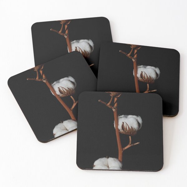 Item preview, sprig of cotton on a black background designed and sold by IgorKovalenko.