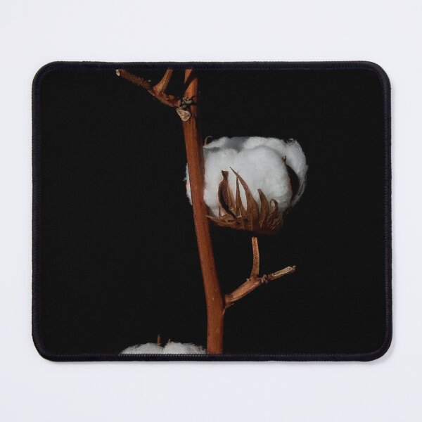 Item preview, sprig of cotton on a black background designed and sold by IgorKovalenko.