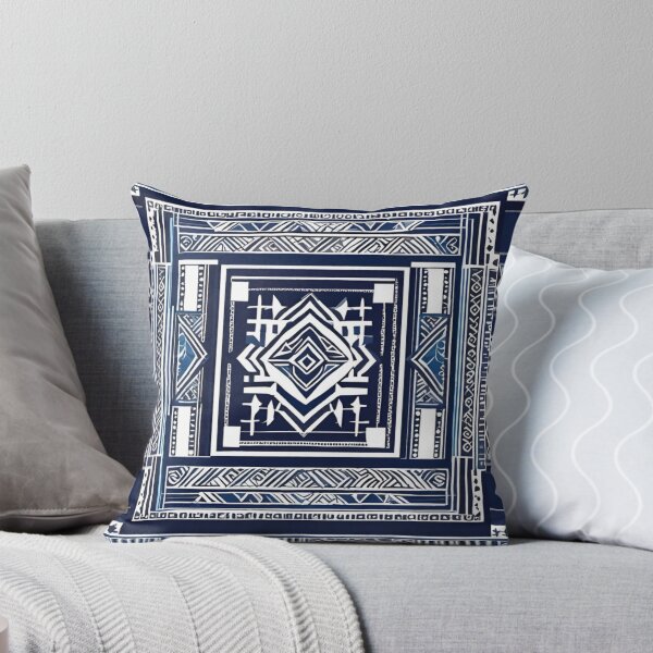 Item preview, Bulgarian Heritage 02: Timeless Stamping Prints in Navy and White designed and sold by OurBarcode.
