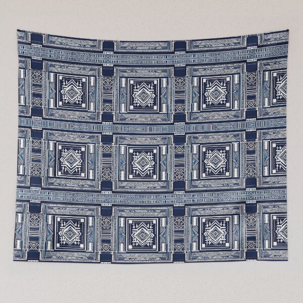 Item preview, Bulgarian Heritage 02: Timeless Stamping Prints in Navy and White designed and sold by OurBarcode.