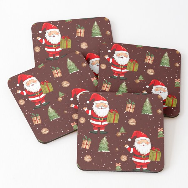 Item preview, Santa with a gift box, Christmas, Xmas, Santa, Gift, Holiday, Winter,  designed and sold by puppynpaw.