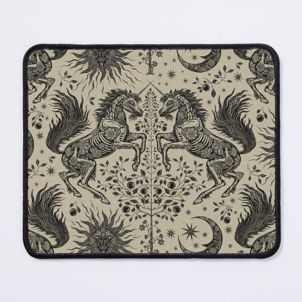 Item preview, Bohemian Gothic Unicorns on Kraft Paper designed and sold by Silver Steer Design.