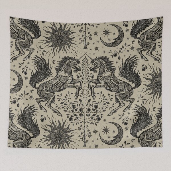 Item preview, Bohemian Gothic Unicorns on Kraft Paper designed and sold by Silver Steer Design.