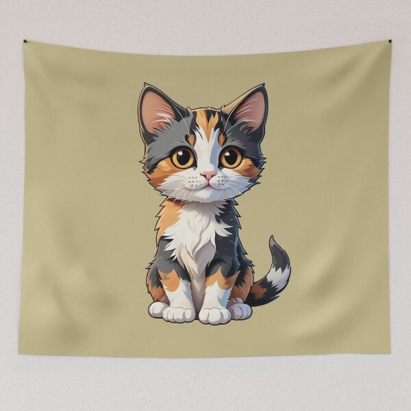 Item preview, Cute and adorable calico cat designed and sold by Gilby-Designs.