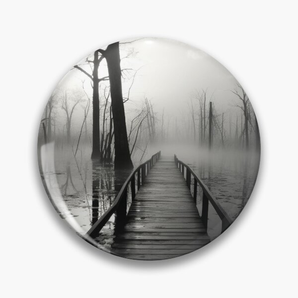 Item preview, Misty lake, black and white view designed and sold by silent-violin.