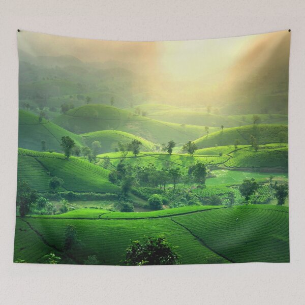 Item preview, FLORA #40 - Rolling Green Hills with Terraced Crops designed and sold by DEL-Productions.