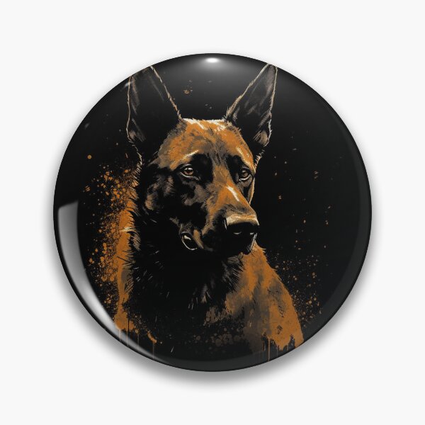 Item preview, A Street Art Belgian Malinois Dog Distressed Style designed and sold by GVRDesign.