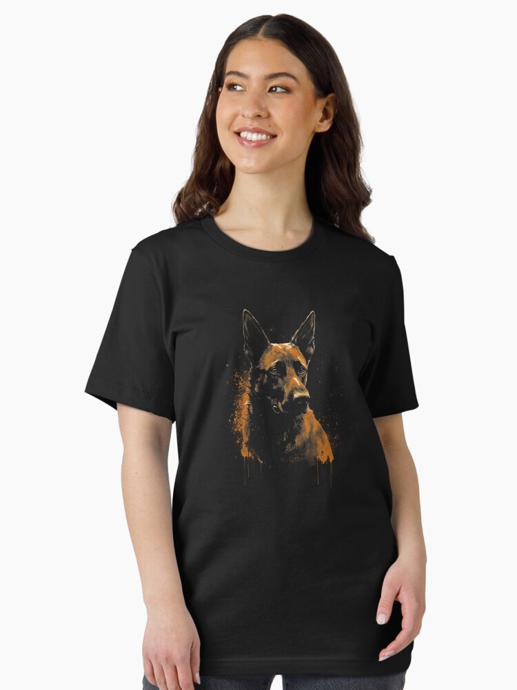 A Street Art Belgian Malinois Dog Distressed Style Essential T-Shirt