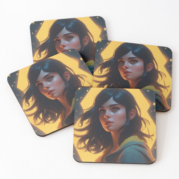 Item preview, A Girl Amidst the Yellow Lights designed and sold by designsbyflo.