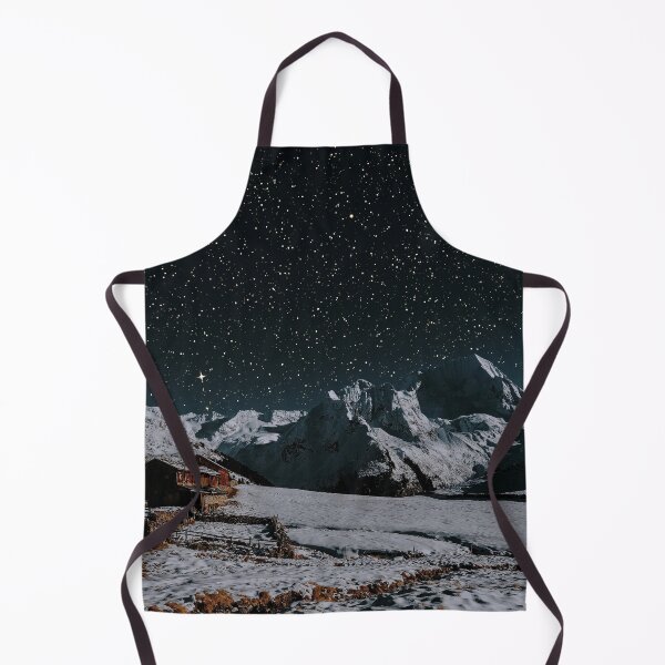 Item preview, Starry Skies Over Snowy Zillertal Alps and Cabin designed and sold by DEL-Productions.