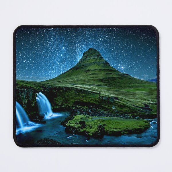 Item preview, Milky Way Rising Behind Kirkjufell Mountain in Iceland with Waterfalls designed and sold by DEL-Productions.