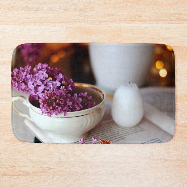 Item preview, SUBLIME #49 - Sprig of Lilac in a Teacup on a Book designed and sold by DEL-Productions.