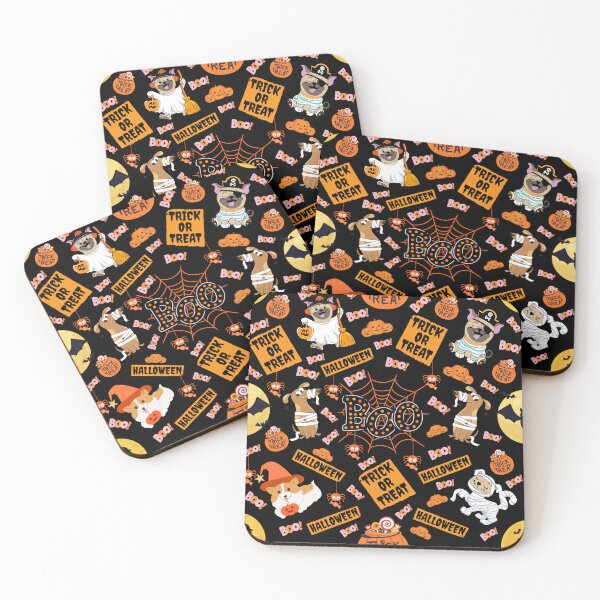 Item preview, Halloween Dog Pattern designed and sold by Wolfheartart.