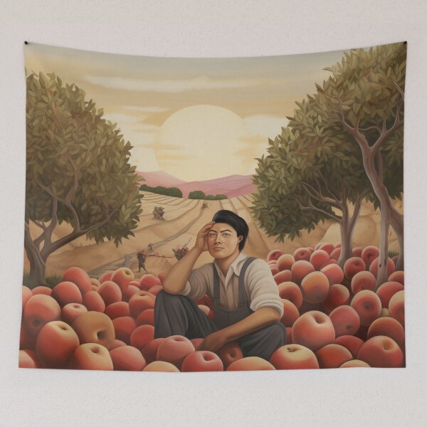 Item preview, Latino Apple Picker Among His Bounty designed and sold by YoPedro.