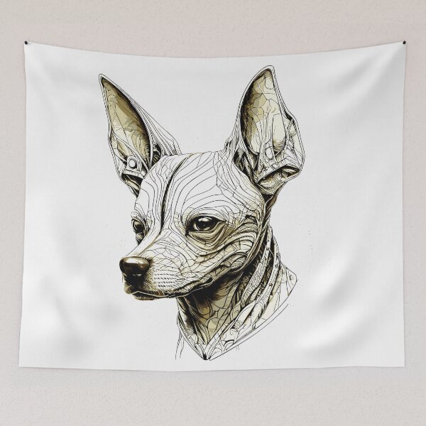 Item preview, Futuristic dog head (1) designed and sold by atzek.