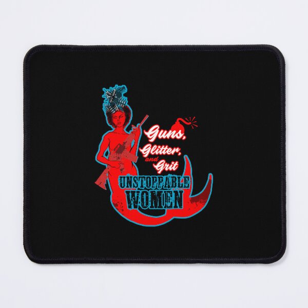 Item preview, Mermaid art - Guns, glitter and grit.  Unstoppable Women designed and sold by obedtheartist.