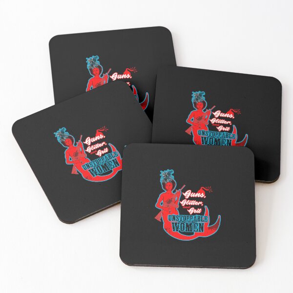 Item preview, Guns, glitter and grit.  Unstoppable Women - Mermaid art  designed and sold by obedtheartist.