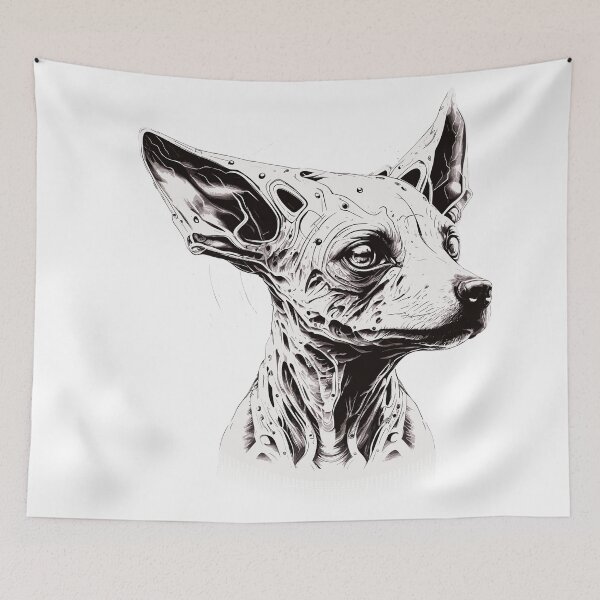 Item preview, Futuristic dog head (2) designed and sold by atzek.