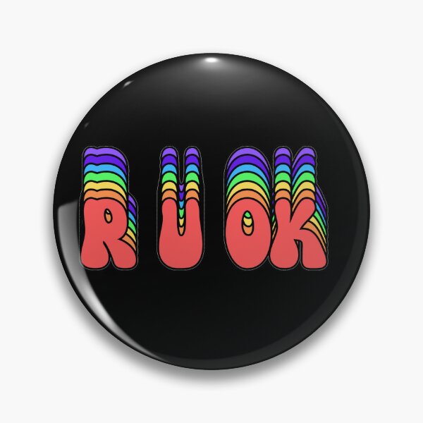 Item preview, R U OK, a colorful motivational statement for R U OK Day! designed and sold by Gilby-Designs.