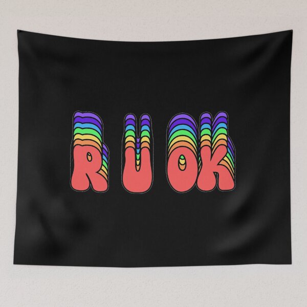 Item preview, R U OK, a colorful motivational statement for R U OK Day! designed and sold by Gilby-Designs.