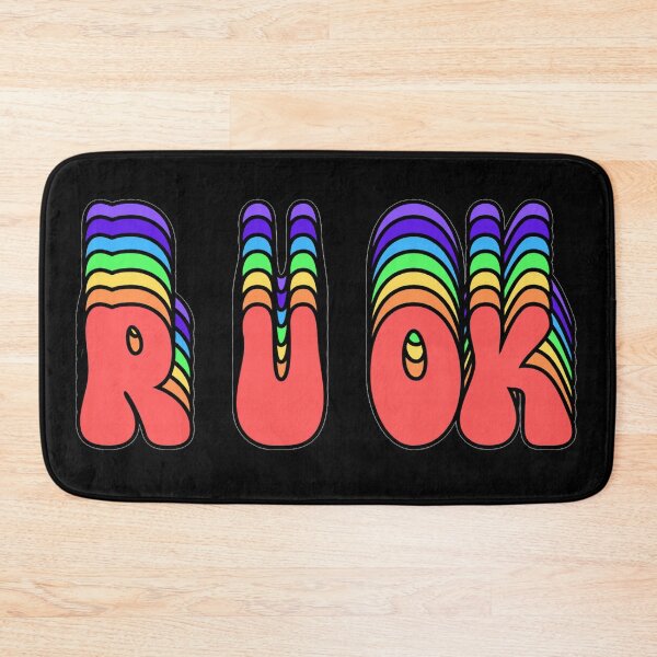 Item preview, R U OK, a colorful motivational statement for R U OK Day! designed and sold by Gilby-Designs.